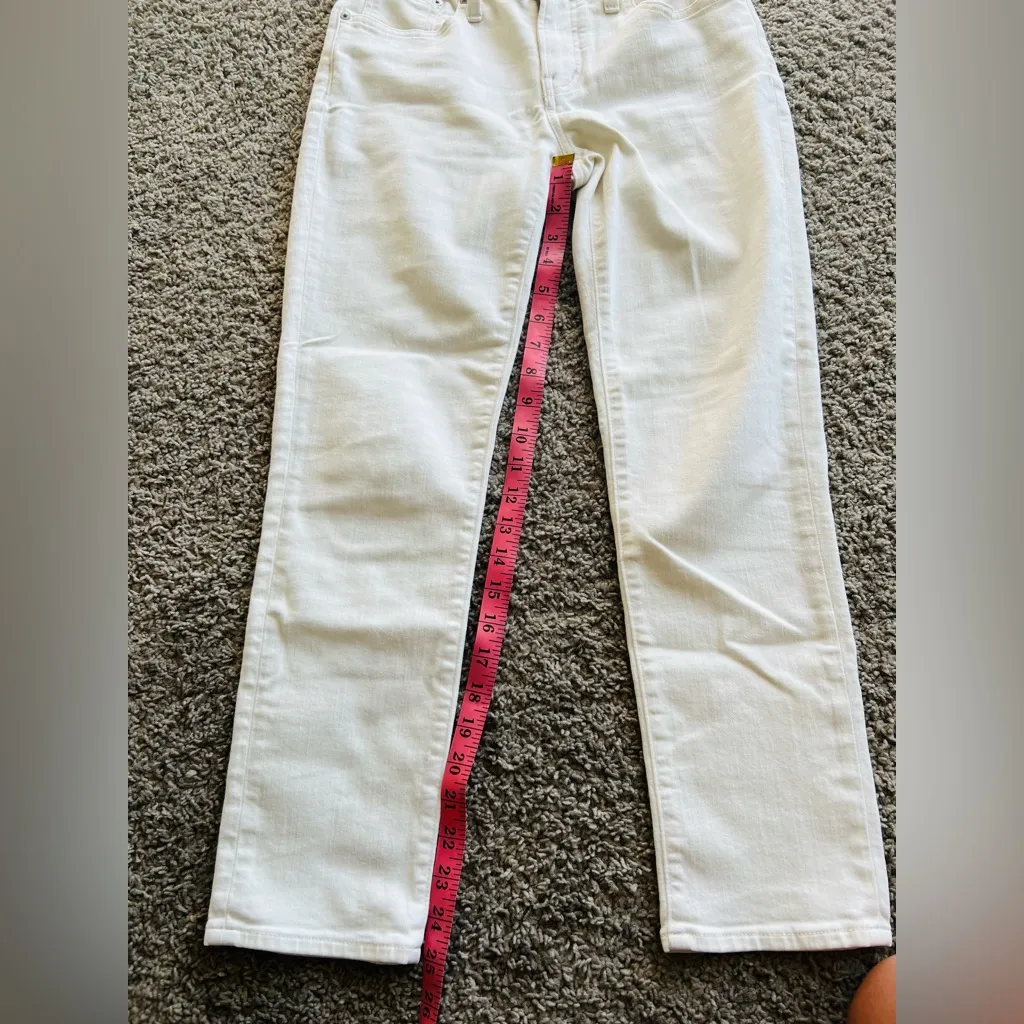 Madewell Women's White Skinny Jeans - Image 6