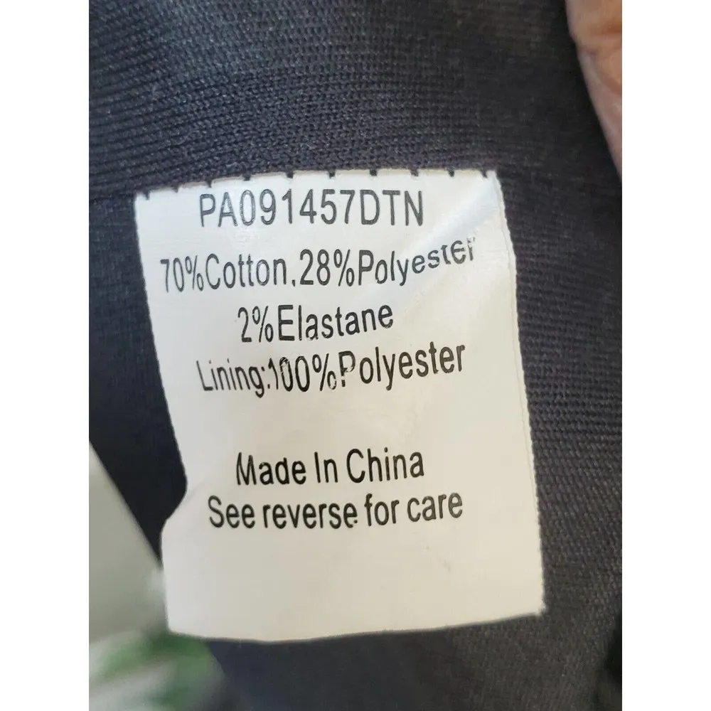 Parker Women Black White Cotton Round Neck Short Sleeve Knee Length Dress Size S - Image 8