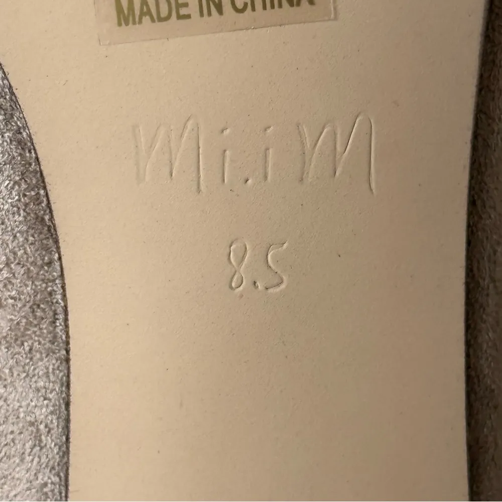 Mi.iM Luna Pointed Ballet Flat Leather Suede 8.5 Tan Neutral Casual Office Shoes - Image 9