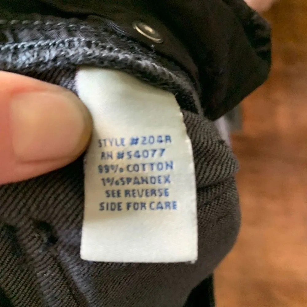 CAbi washed black size 6 flared normcore jeans - Image 3