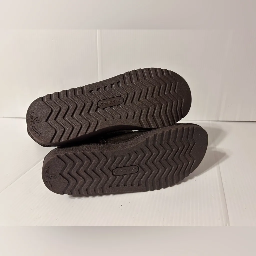 Xhilaration expresso genuine suede upper winter tall boots women size 8 - Image 8