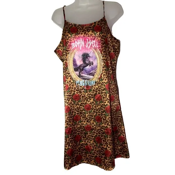 Born Hell Purgatory End All Tour Slip Dress Artscow L silky Bohn JSell Red Size L - Image 2