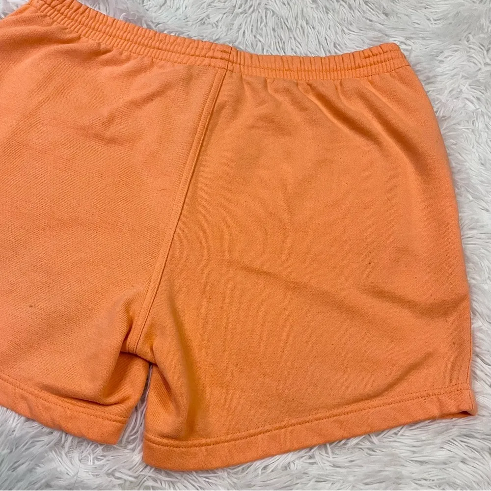 ADIDAS Women’s Orange Boyfriend Athletic Lounge Shorts Medium - Image 6