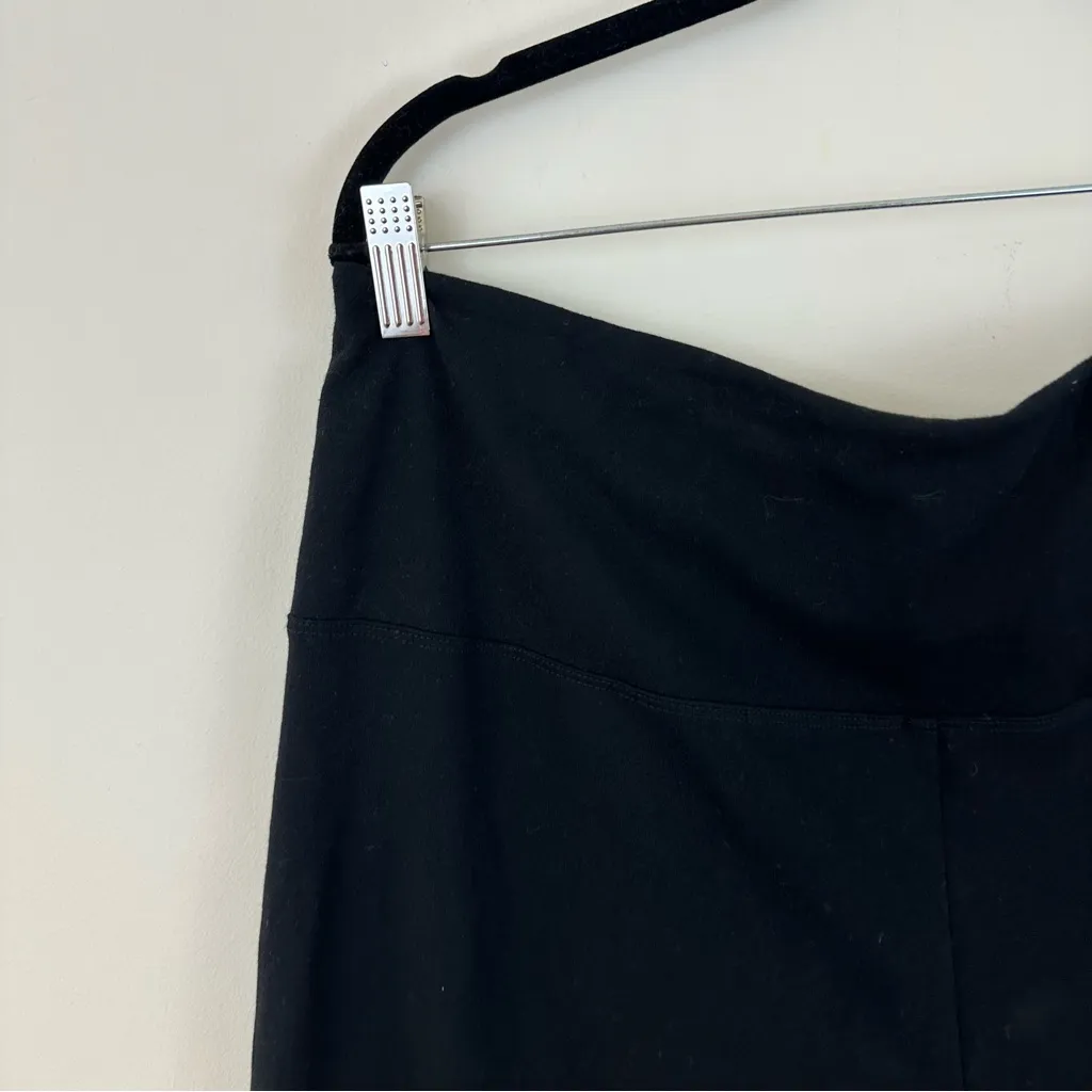Soft Surroundings Black Cropped Length Leggings Size Large Women's - Image 3