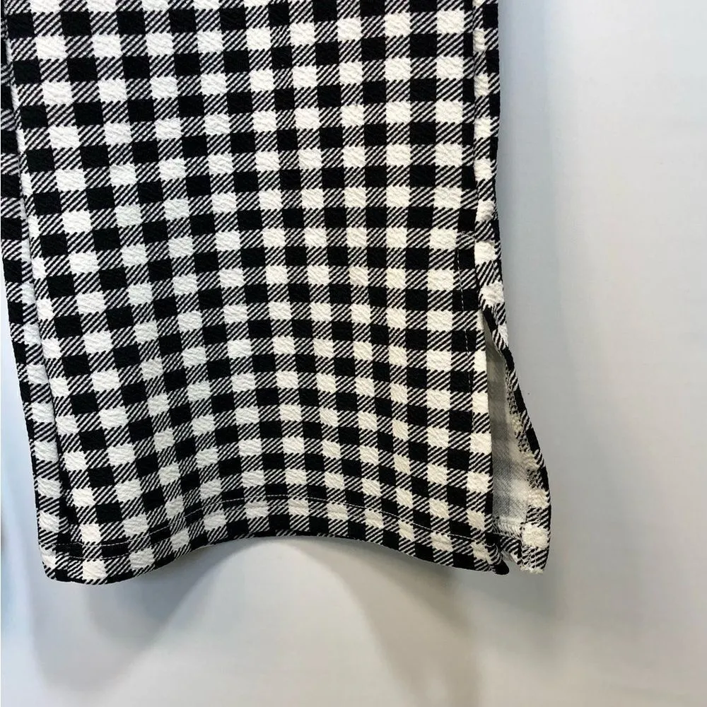 Black and White Plaid Shein Pants - Image 2