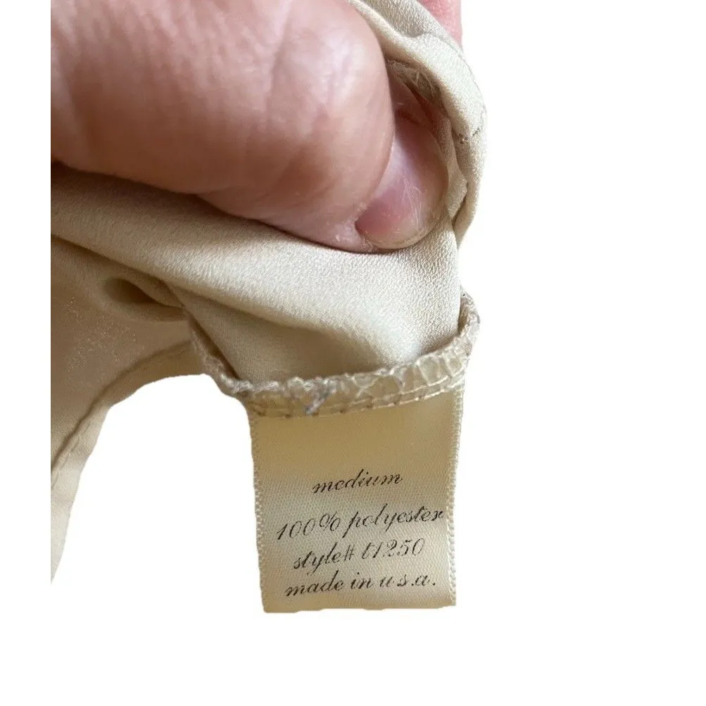 Francesco Bird Cage Tank Top Size M Cottage Core Whimsical Lace Style T1250 White Size M - Image 6