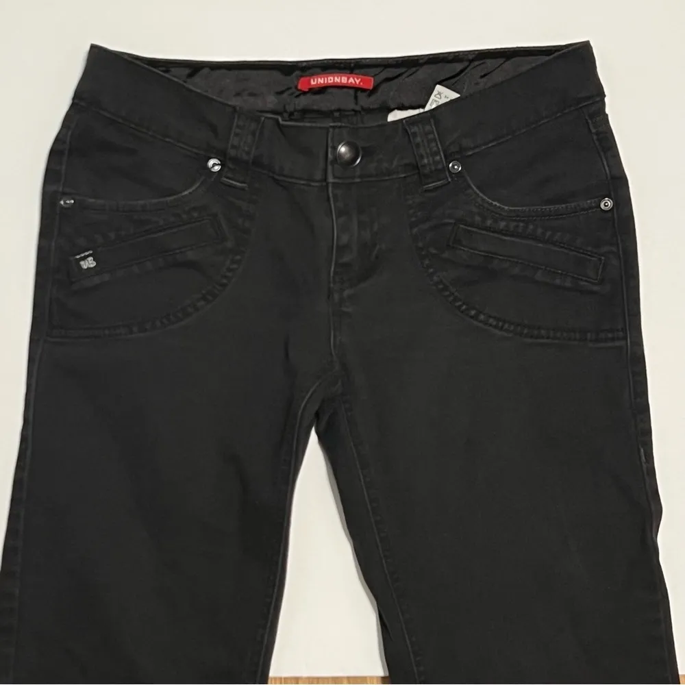UNIONBAY Black Stretch Bootcut Jeans Size 5 - Image 4