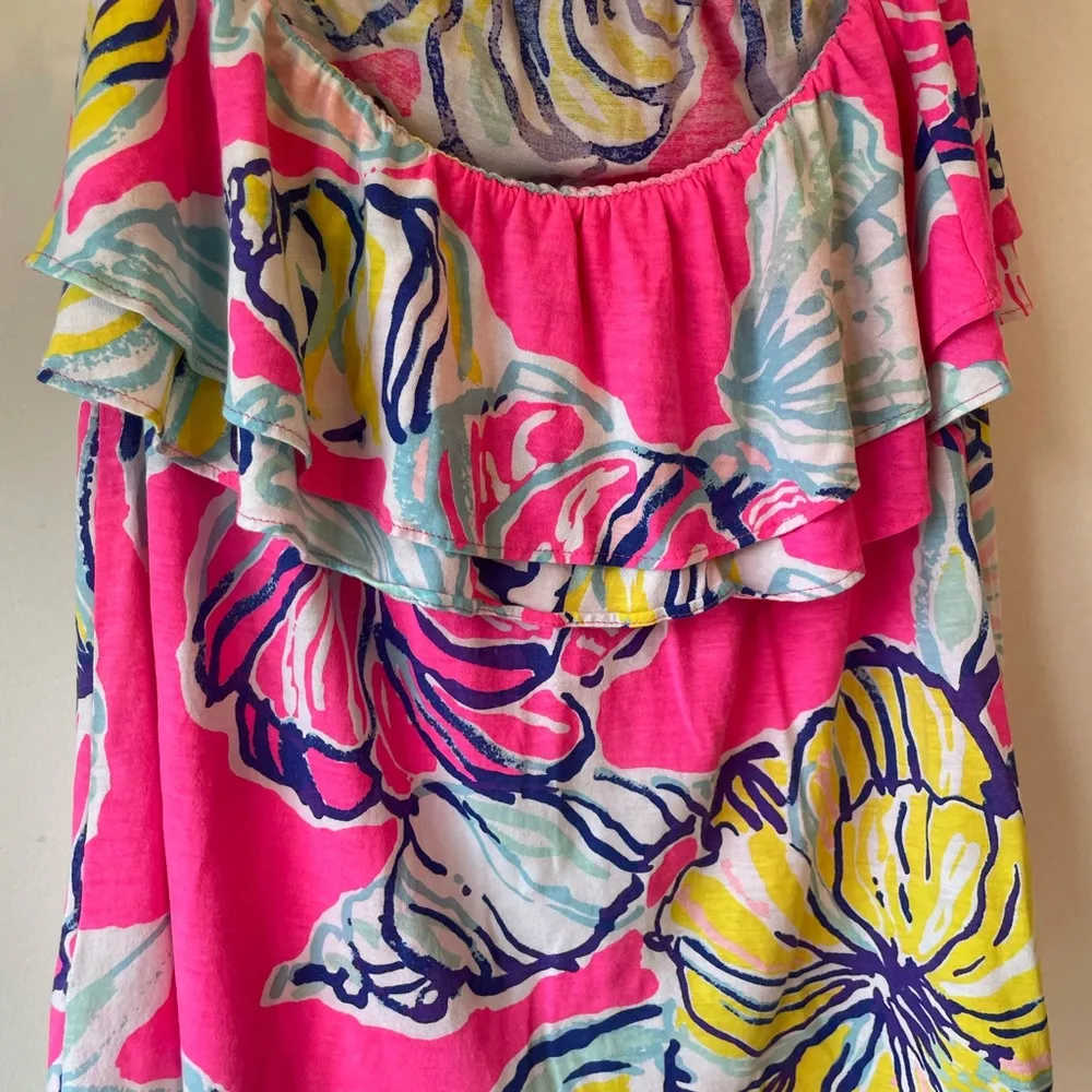 Lilly Pulitzer Pink Floral Blouse - Image 5
