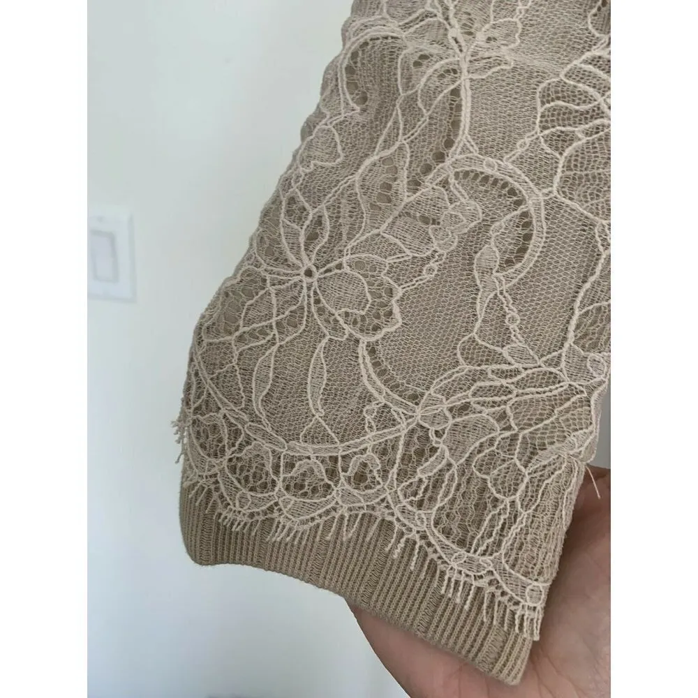 BLUE LIFE by Planet blue Lace blazer Jacket XSMALL Beige Bohemian DRESS NEW - Image 5