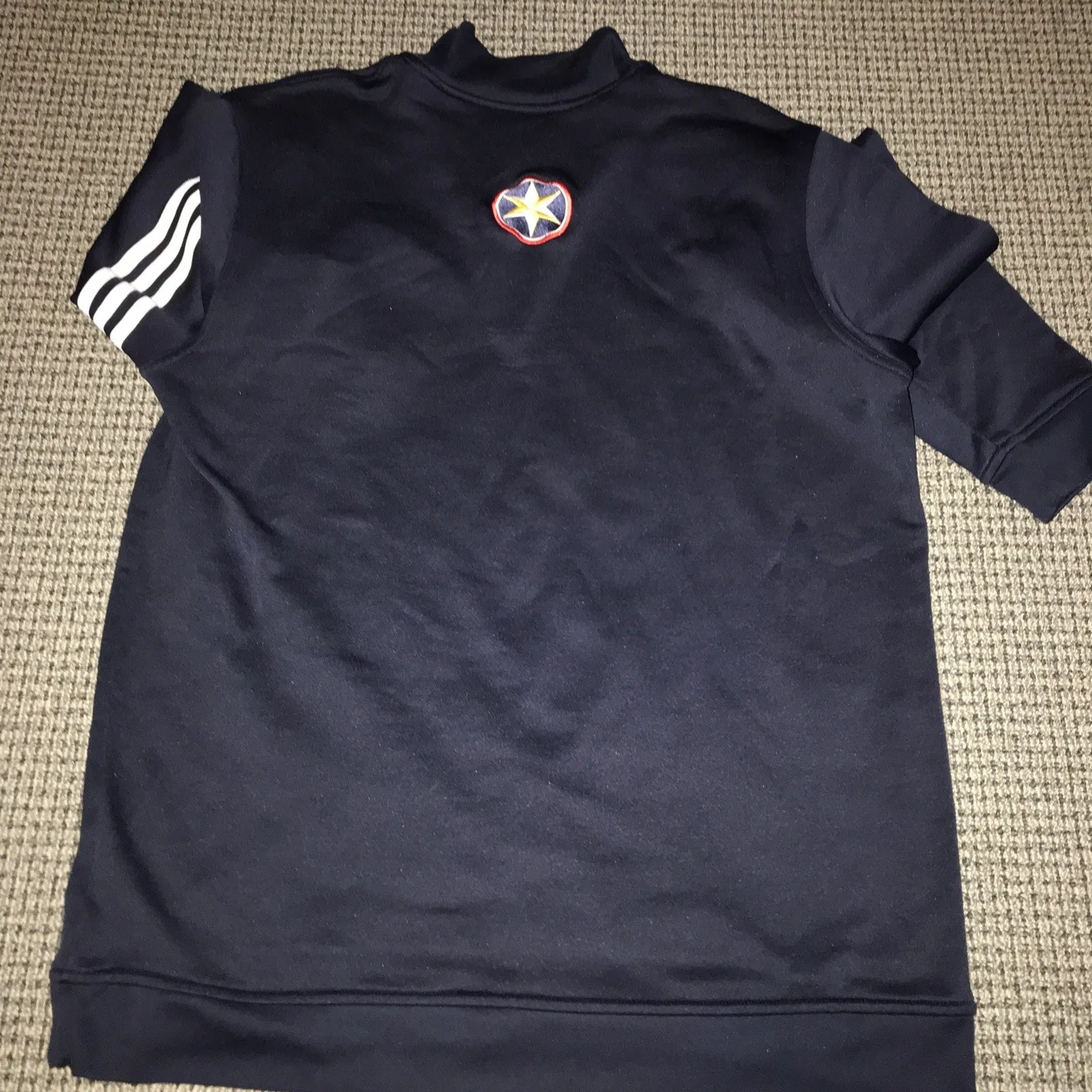 Estrella Jalisco Womens Large Adidas Navy QuarterZip Pullover Sweatshirt - Image 4