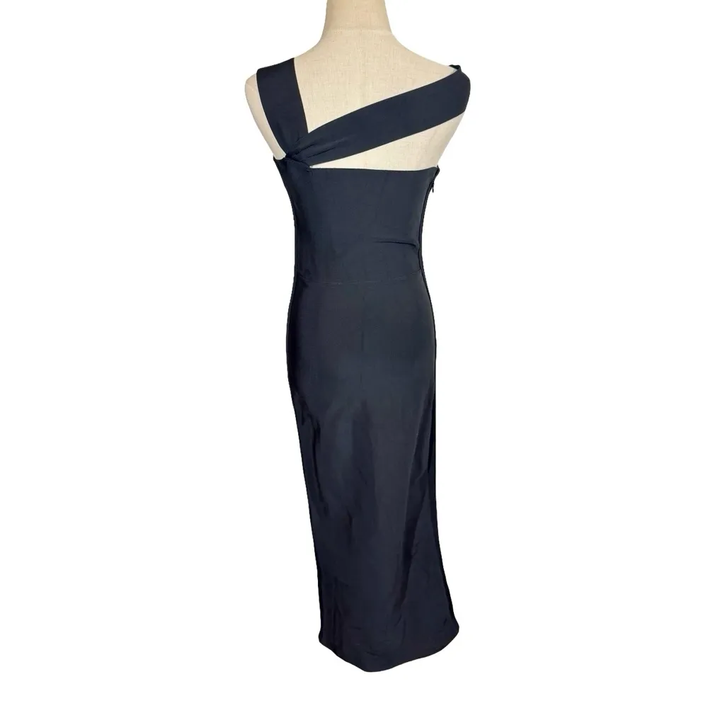 House of CB Aina Black Cut Out Bandage Midi Dress - Image 9