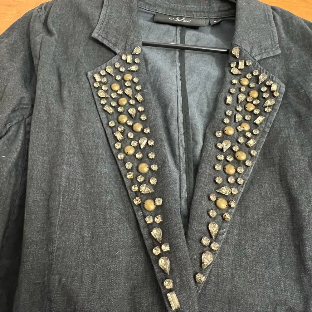 Dash by Kardashian, women’s size 16, embellished, jewel, tone, blazer‎ - Image 4