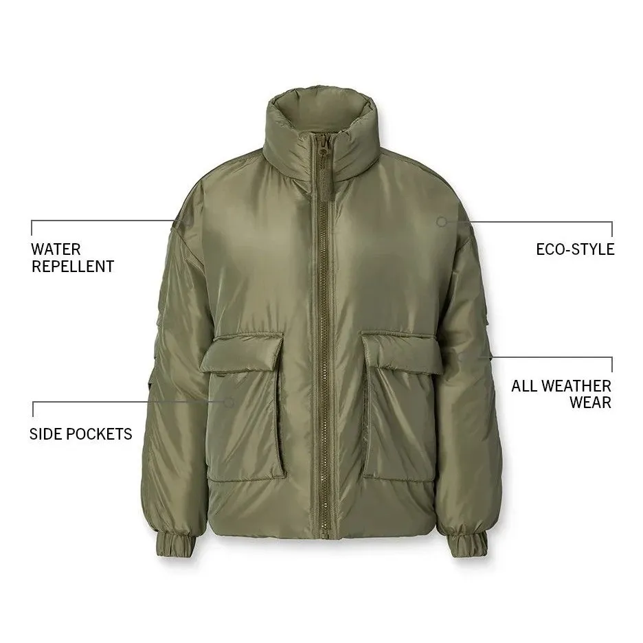 Fabletics Black Puffer Coat XL | Warm Winter Outerwear, Athletic Style - Image 5