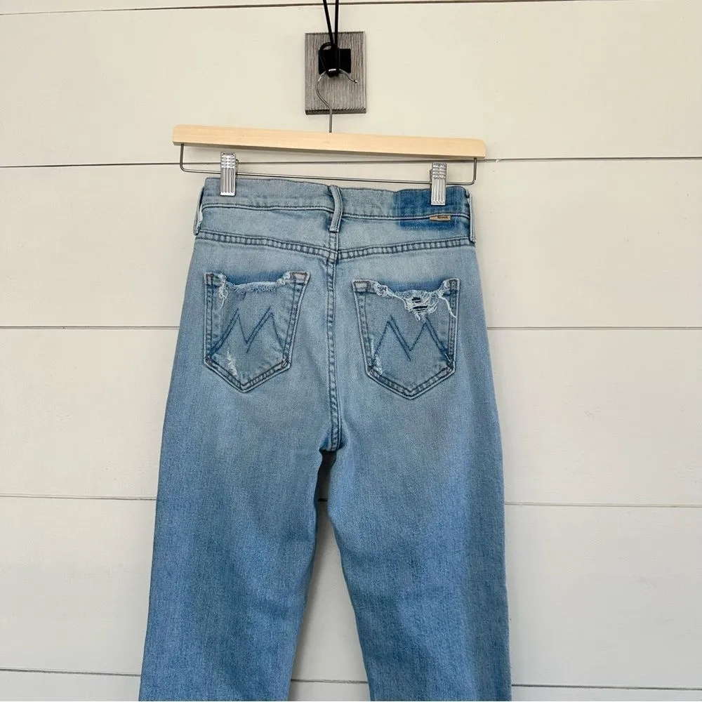 Mother Superior Jeans 24 Button Fly Dazzler Ankle Jeans in Really Intoxicated Blue - Image 7