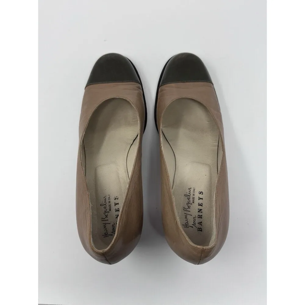 Henry Beguelin Barneys Brown Pumps Heels Made In Italy EUR 38.5 US 8-8.5 - Image 8