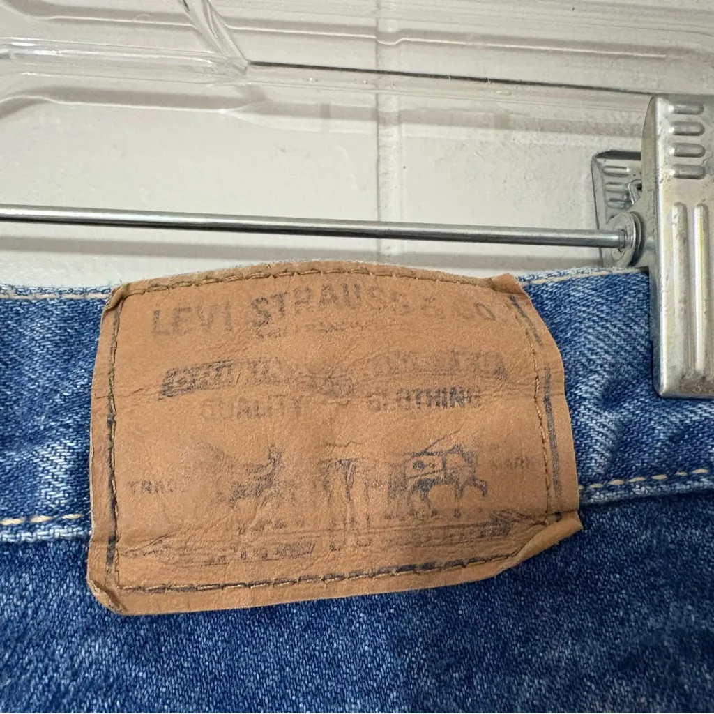 Vintage 1980’s Levi’s 505 Blue Jeans – Women’s Size 24 Plus, Regular Fit - Image 4