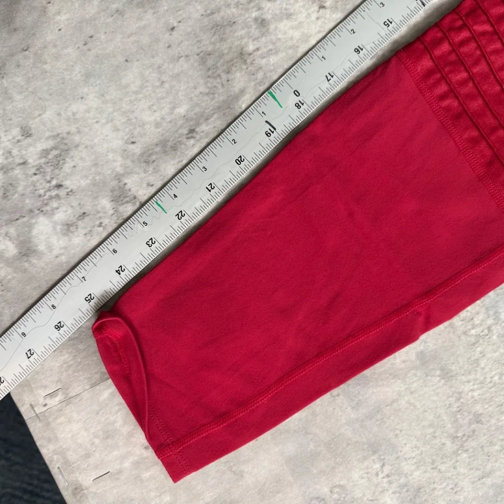 Joy lab red moto tummy control leggings ankle length active athleisure pants XL - Image 4