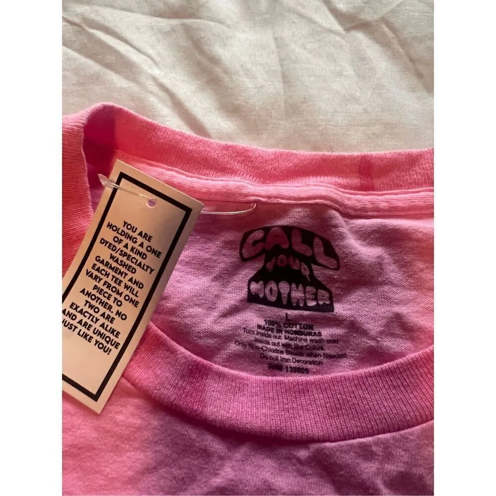 Call Your Mother Pink Good Vibes T - Image 5