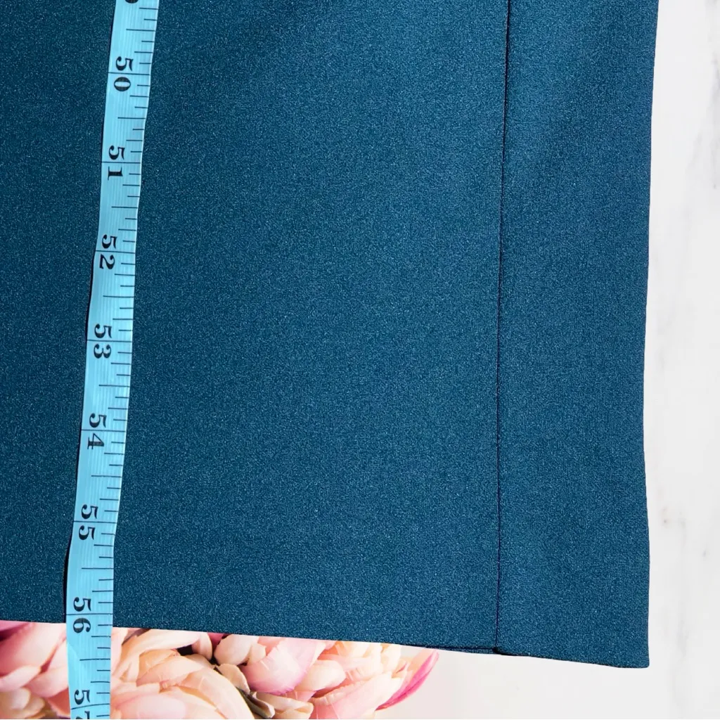 Xscape Women's Isla Long CREPE OFF THE SHOULDER Green RUFFLE Dress Plus Sz 20 - Image 5