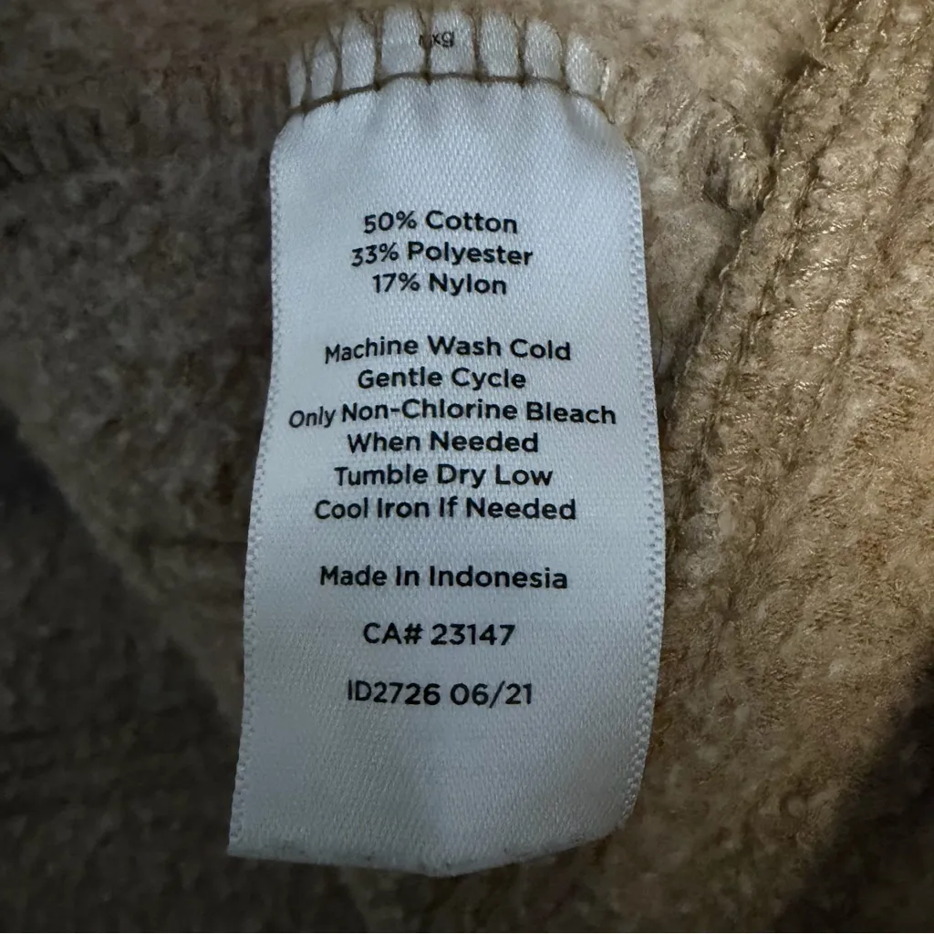 Haven well within cloud fleece half zip pullover sweatshirt taupe women's Small Tan - Image 6