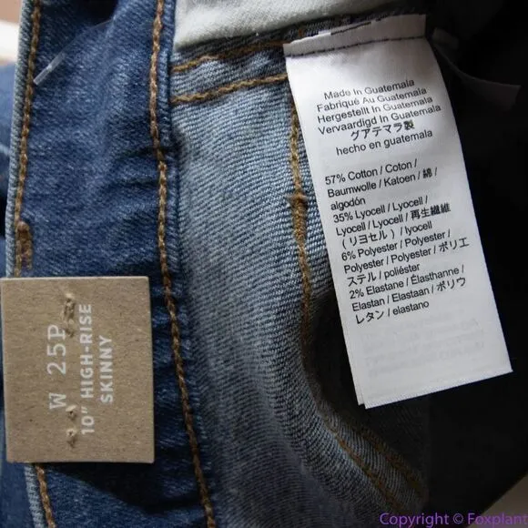 NEW‎ Madewell Petite 10" High-Rise Skinny Jeans Dewitt Wash: Button-Front, 24P - Image 15