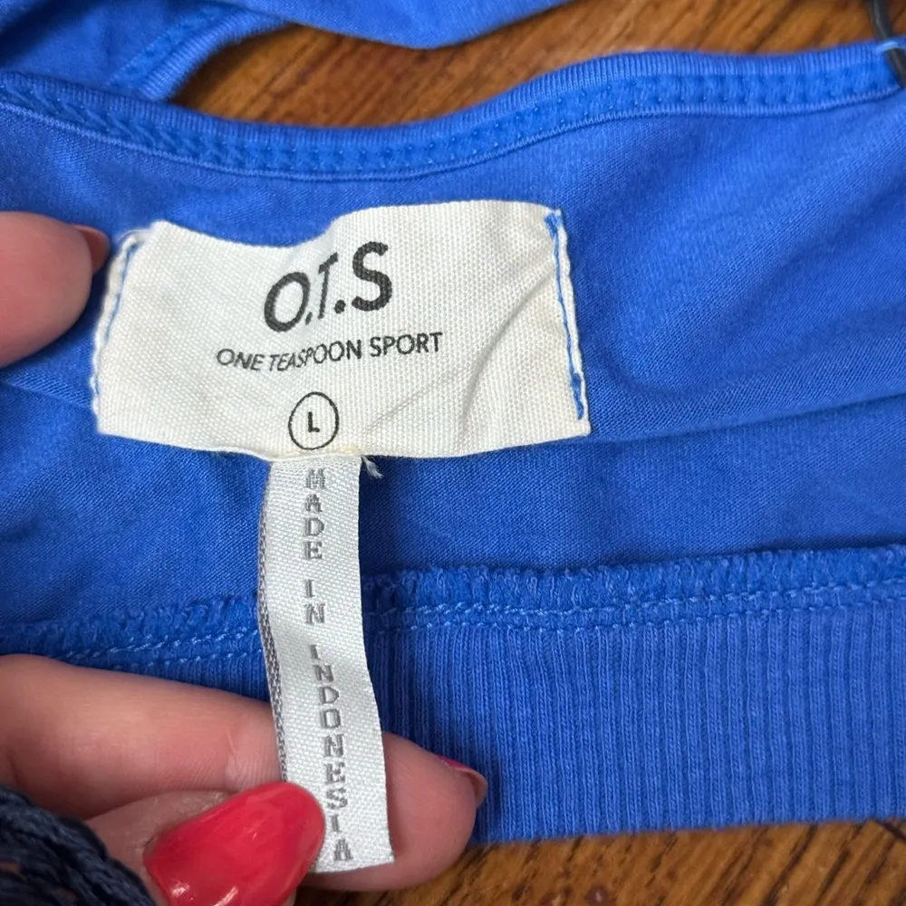 OneTeaspoon O.T.S String Crop Top, Electric Blue, Size Large, NWT - Image 4