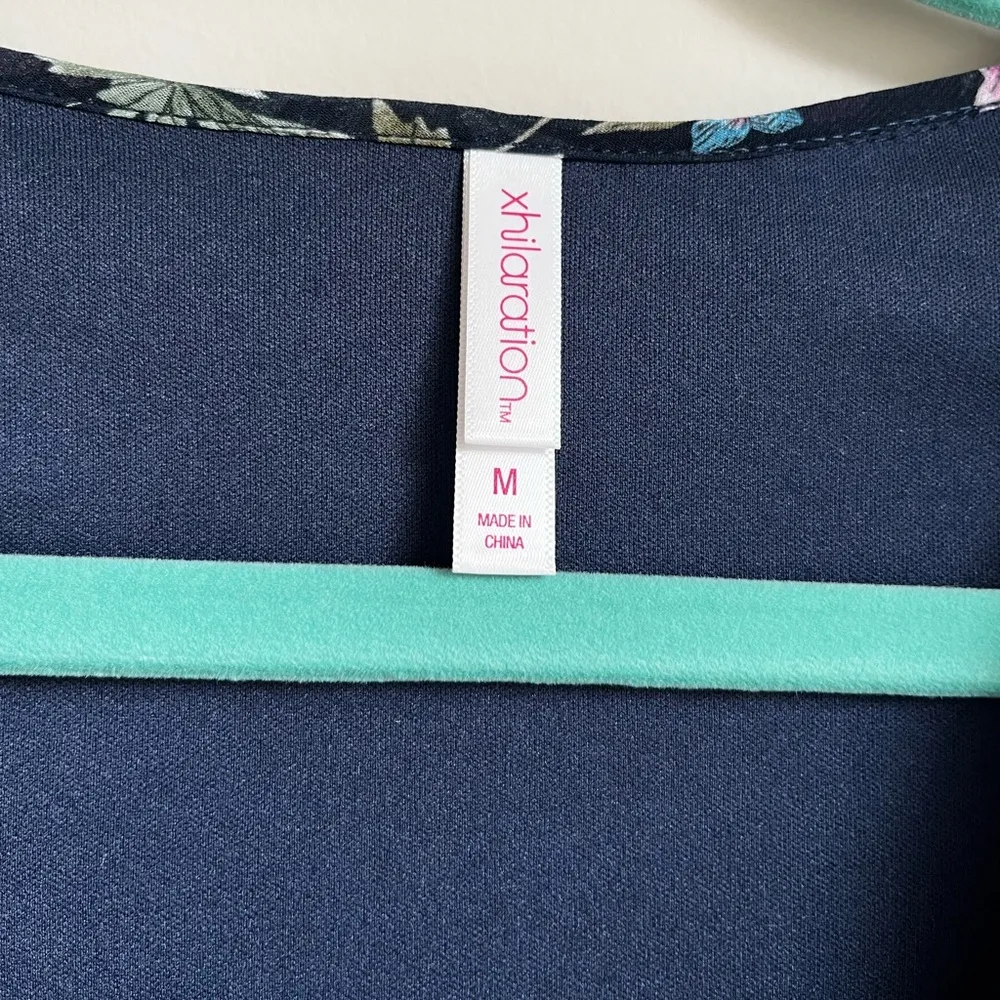 Blue Floral Romper Size Medium - Image 3