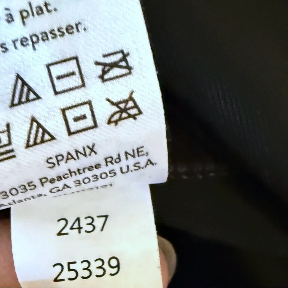 SPANX Ready To Wow Faux Leather Legging Black SZ XL 2437 - Image 9