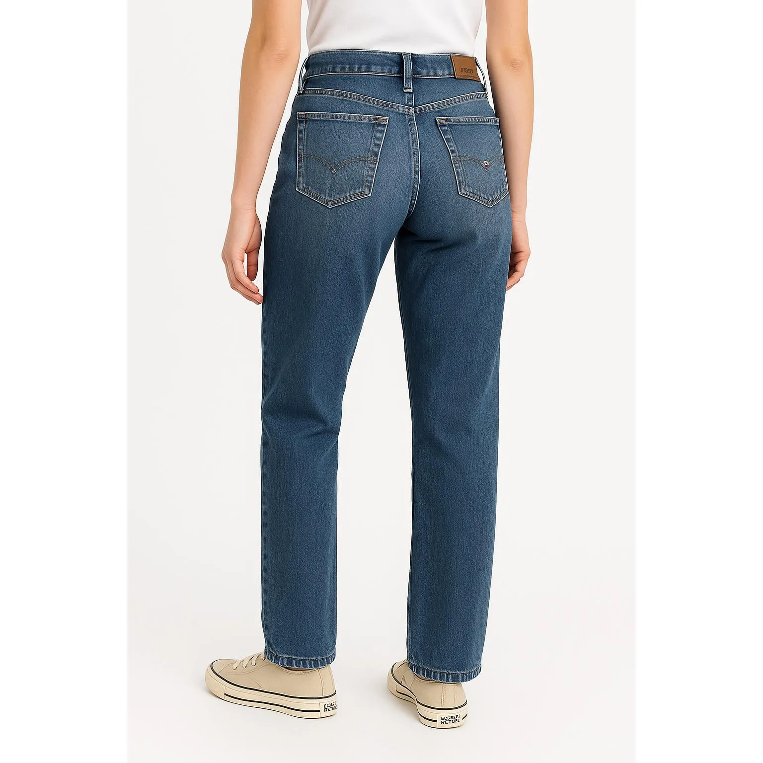 Polo Ralph Lauren Jeans Womens Blue HighRise Straight Vintage Classic Size 12 - Image 2