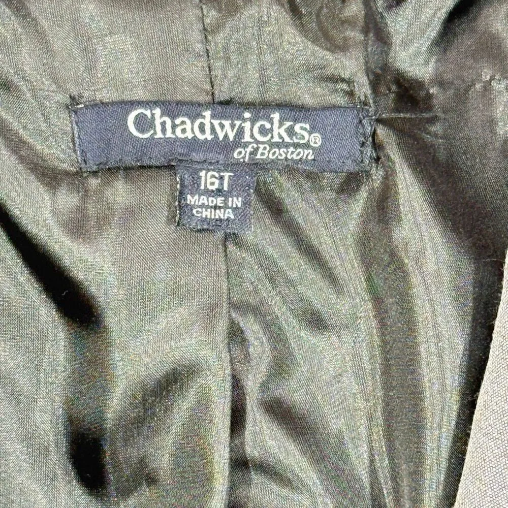 Chadwick’s Women’s 2p gray skirt suit size 16T jacket and size 16 skirt NWOT - Image 3