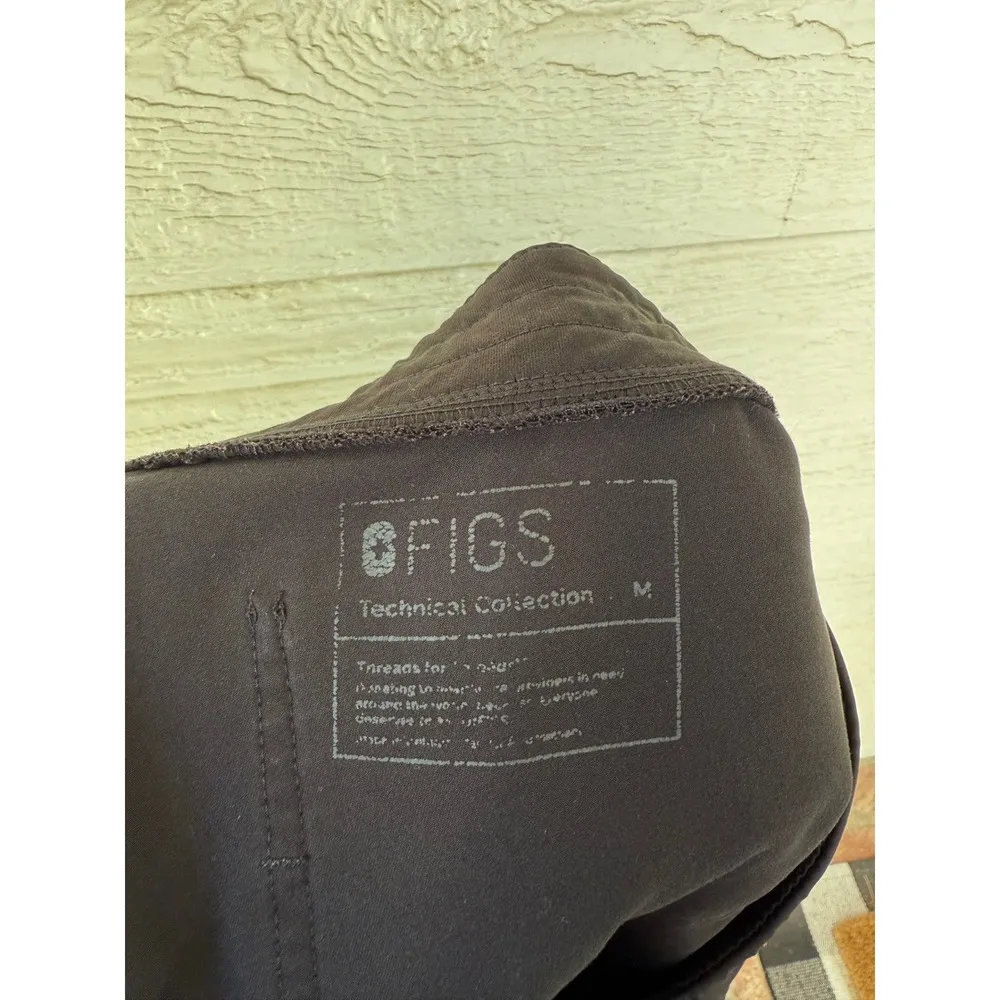 Figs Zamora Scrub Bottoms Jogger Pants Healthcare Black Size Medium - Image 2