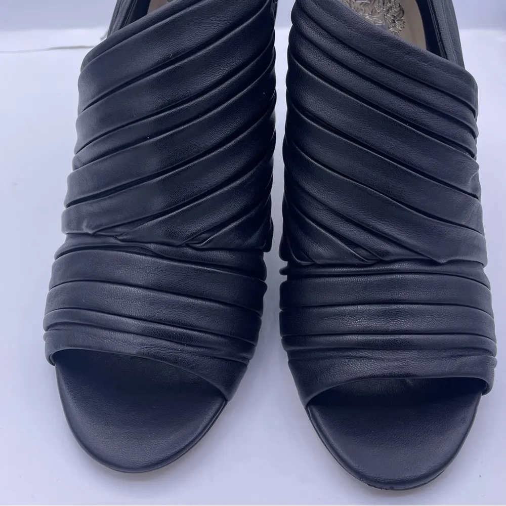 Anara ankle peep toe black booties women Size 8 1/2 - Image 7