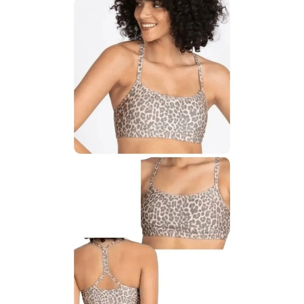 Johnny Was size Small Calme Life in Balance Endurance Leopard Print Sports Bra - Image 7