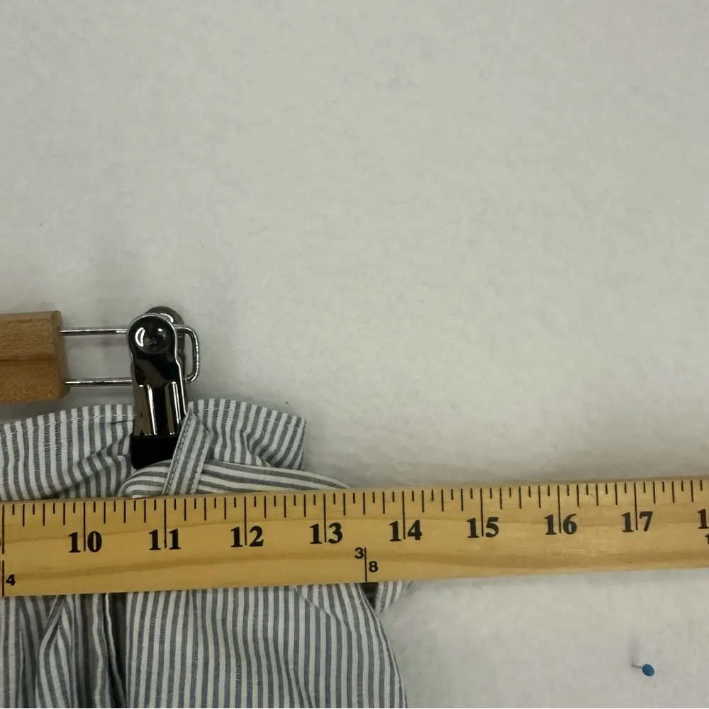 Abercrombie & Fitch Midi Button Striped Skirt Womens XS Blue - Image 6