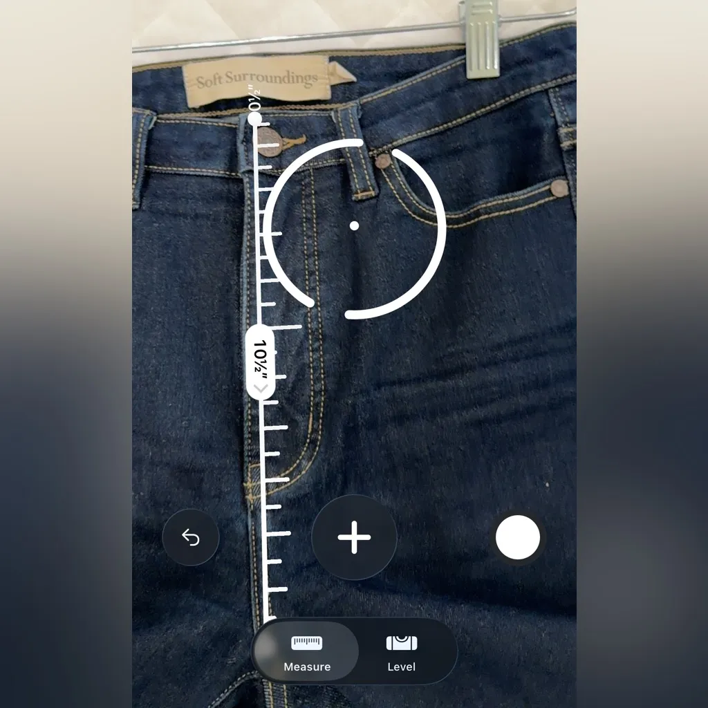 Soft Surroundings Skinny Jeans Dark Wash Frayed hem Denim Size 6 - Image 5