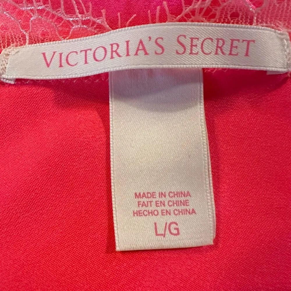 Victoria’s Secret Coquette Hot Pink Backless Mini Lace Slip Dress Large 2013 - Image 5