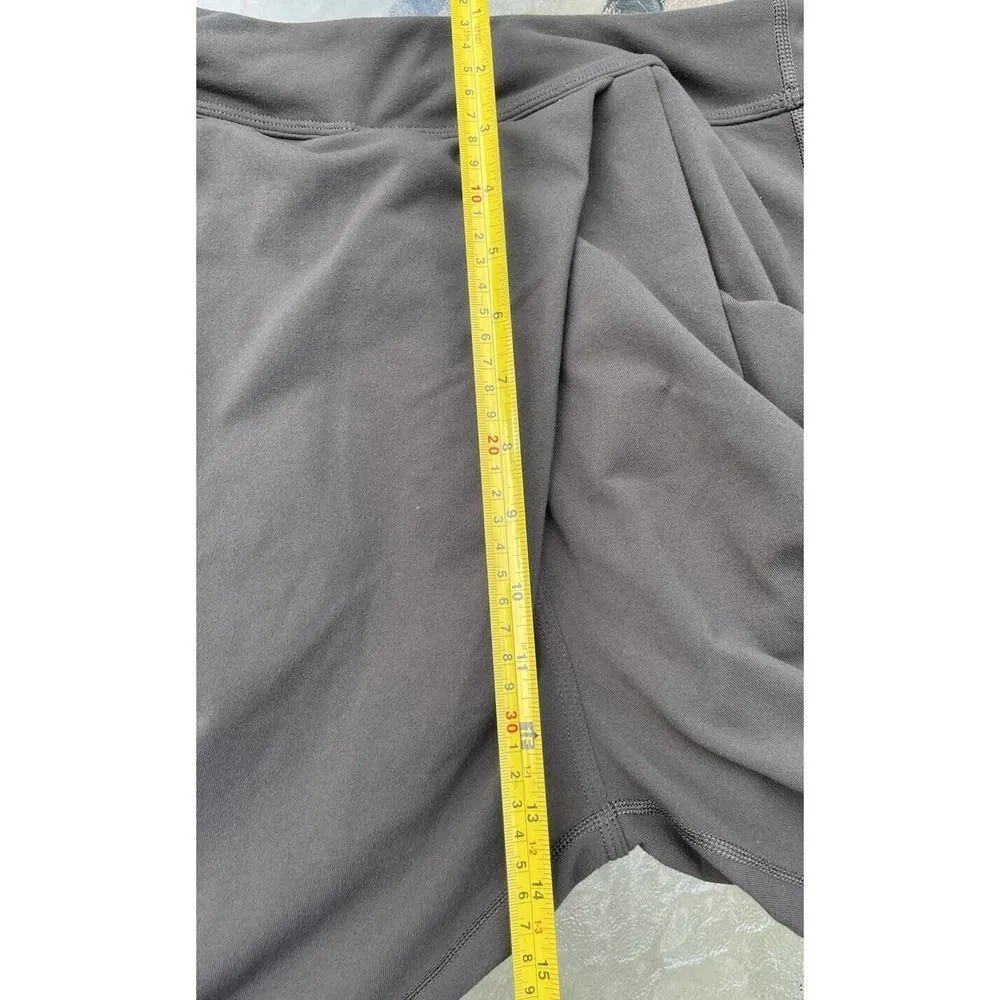 Lululemon Pants Women's Size 6 Asymmetrical Faux Wrap Front Slouchy Brown - Image 6