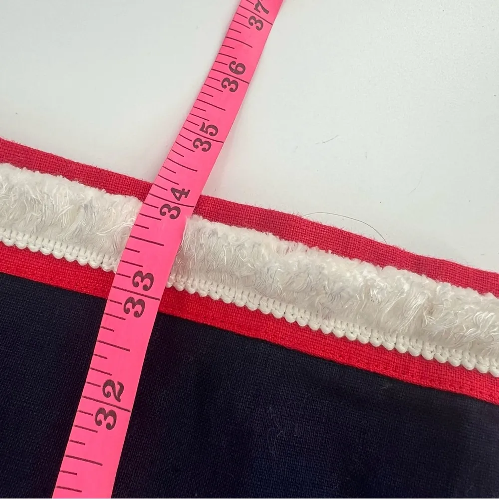 Sail to Sable Tuckernuck linen dress fringe trim sz 10 - Image 6