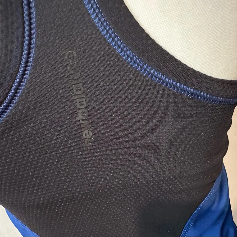 New Balance  Black and Blue Athletic Tank - Image 6
