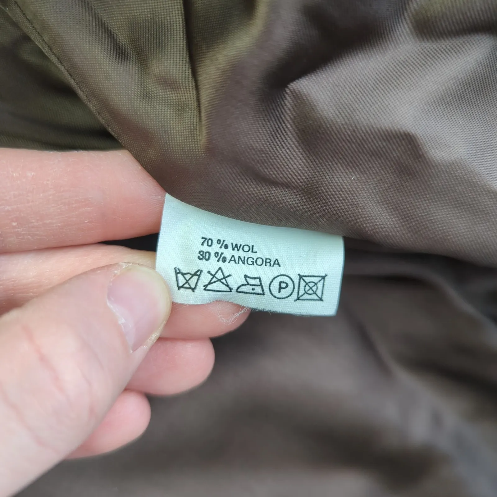 XANDRES Belgium Wool Angora Blend Zip Front Mock Neck Jacket Women's EU 42 10 - Image 5