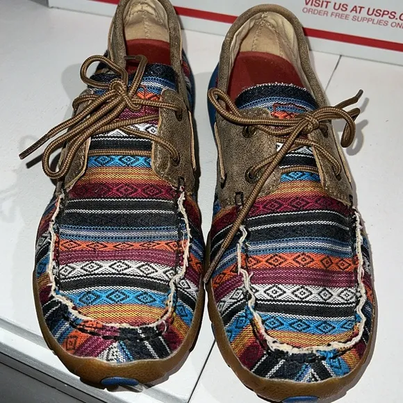 Twisted X  Multicolor Patterned Boat Shoes 8.5
Sarape - Image 2