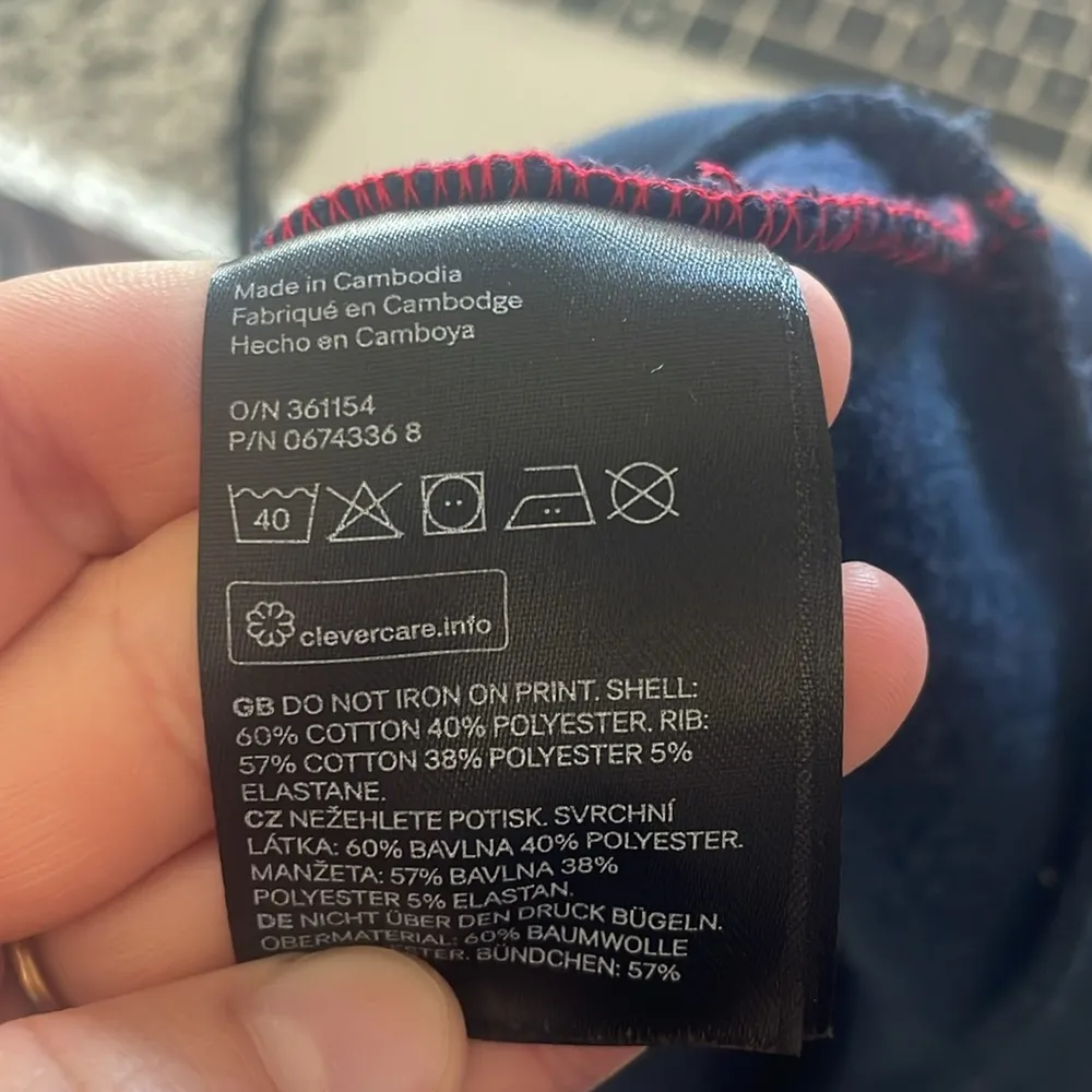 Divided Size Small Red, White, and Blue Brooklyn 1/4 Zip Pullover Sweatshirt - Image 5