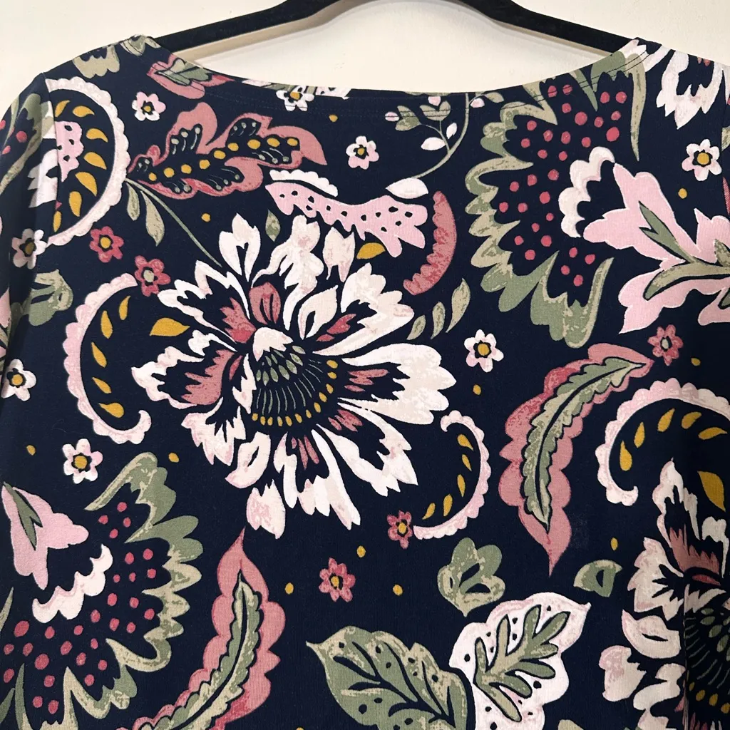 Ann Taylor floral 3/4 sleeve multicolor top size small NWT - Image 10