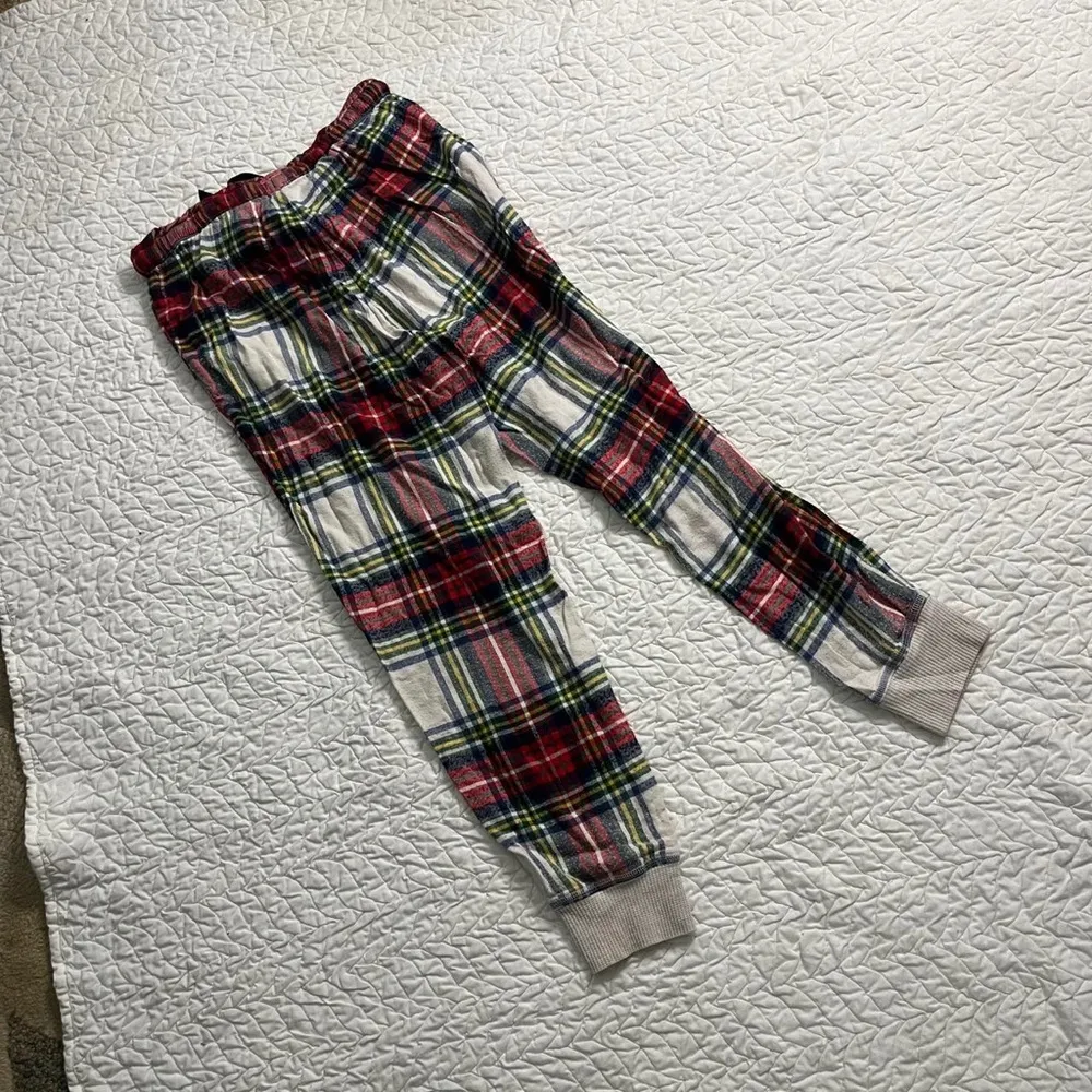 Aerie Soft Plaid Pajama red Gingham Lounge sleep Pants drawstring - Image 3