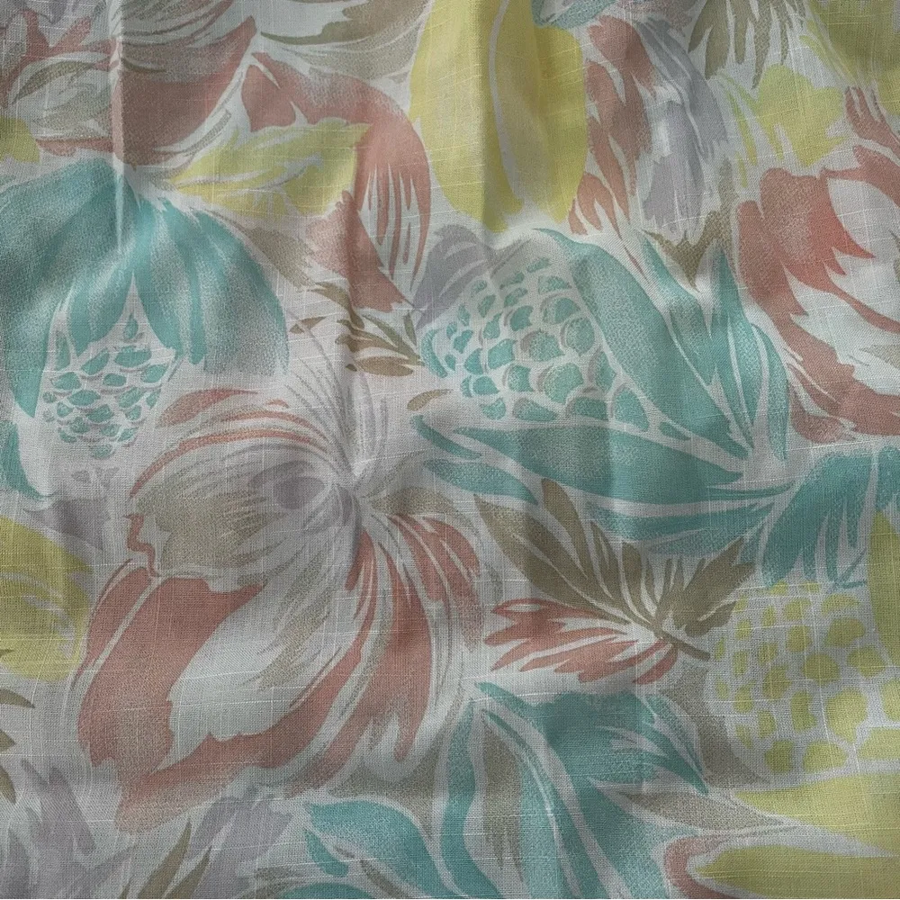 Vtg 80s Pending Floral Pastel Puff Sleeve Cape Collar CottageCore Prairie Dress Size undefined - Image 9