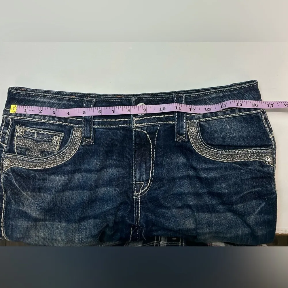 ROCK REVIVAL WOMEN'S JEN STRAIGHT LEG JEANS SIZE 29 - Image 13