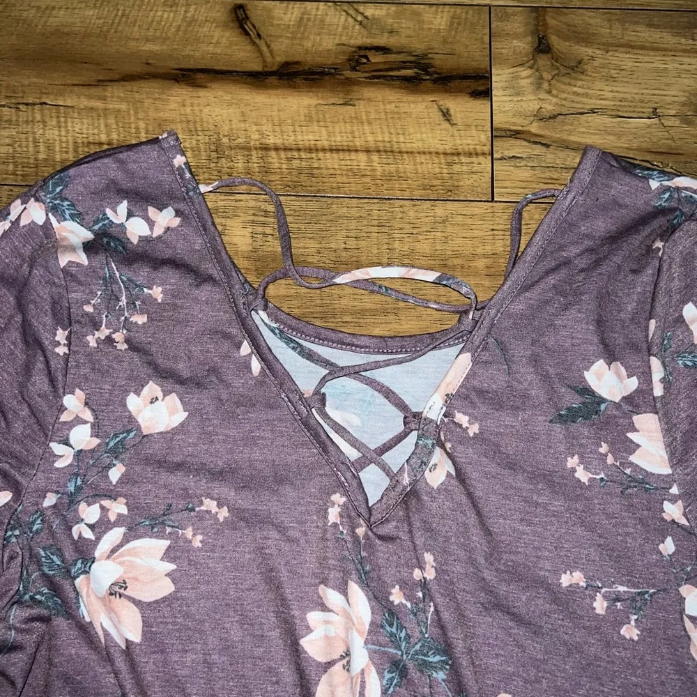 purple floral top - Image 4