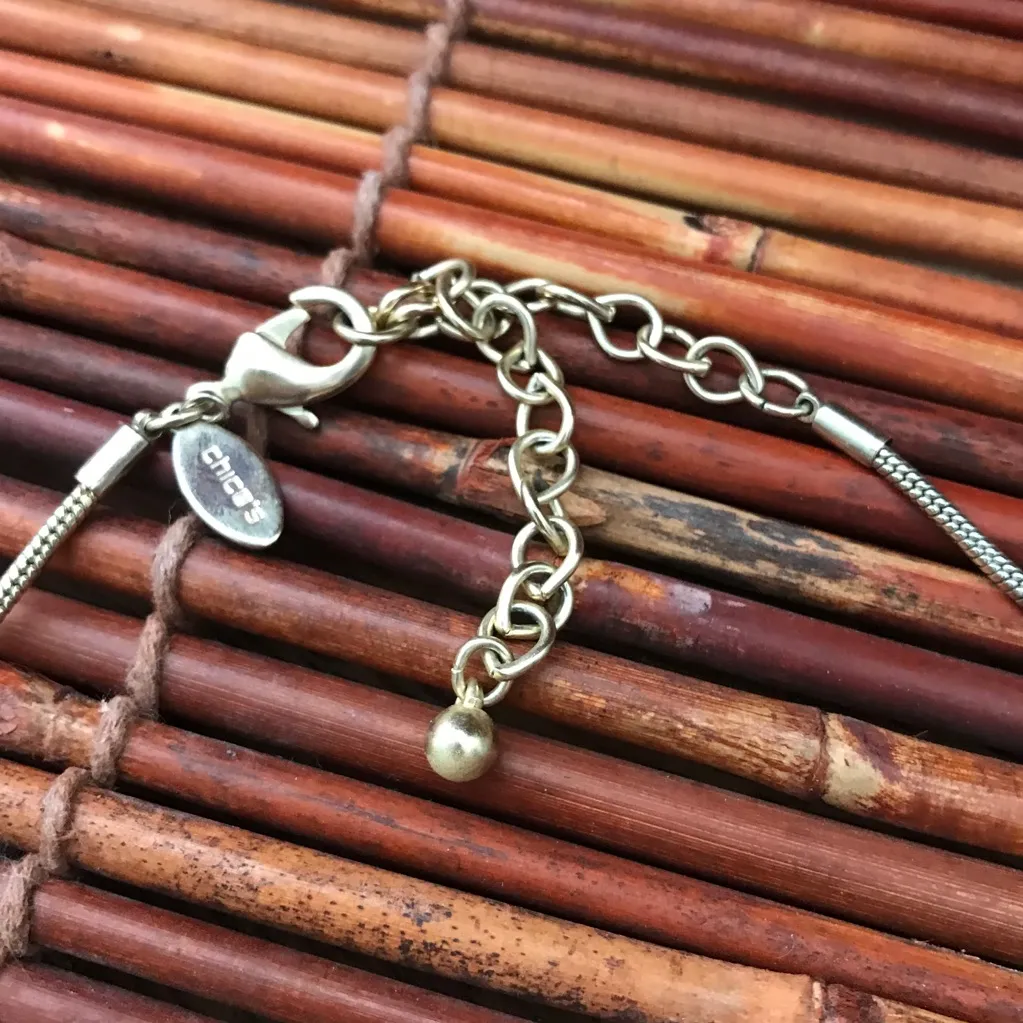 Chico’s Stunning Collar Gold Tone Necklace - Image 3