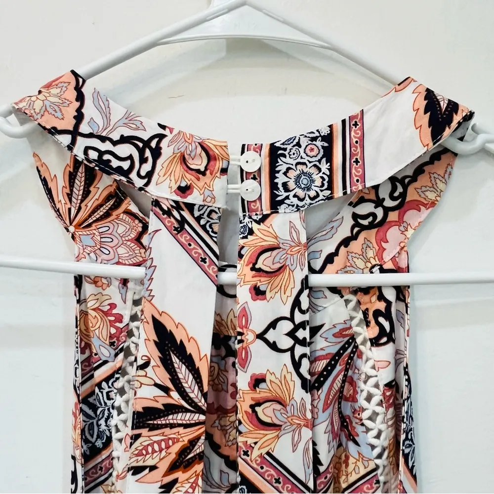 NWT Abel The Label Maxi Dress Womens Cutout Smocked Halter small - Image 9