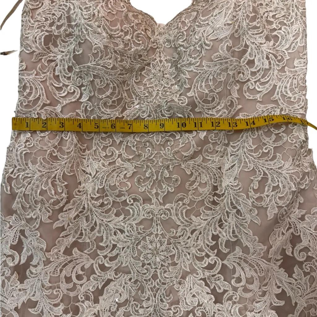 ESSENSE of Australia Exquisite Lace Bridal Gown White Size 12 - Image 12